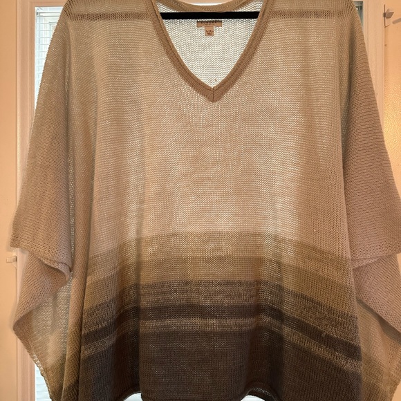 🍂🍂Poncho Style Vneck Sweater - Picture 6 of 7